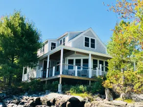Fabulous covered porch overlooking Card Cove! - Image 2