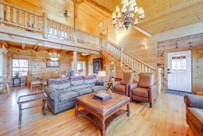 Deck & Mtn Views! Luxe Log Cabin in Waynesville - Image 5