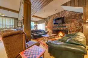 Historic 3BR lodge with game room & heated pool - Image 4