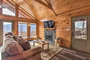 Smoky Mtn Log Cabin w/ Hot Tub & Panoramic Views! - Image 3