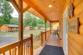 Fire Pit: Cozy Bryson City Cabin on Tuck River - Image 2