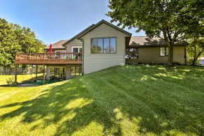 Family Home w/ Deck, Yard, Dock on Rock River - Image 3