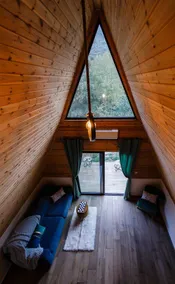 Panoramic Mountain A-Frame Cabin Retreat with Fireplace in Limassol, Cyprus - Image 3