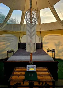 Gorgeous Bell Tent on a Beautiful Sanctuary for a Relaxing Glamping Experience in Luskville, Quebec - Image 2