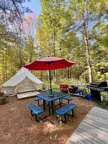 Glamping Tent at the Koi Pond for a Romantic Getaway, Ontario - Image 2
