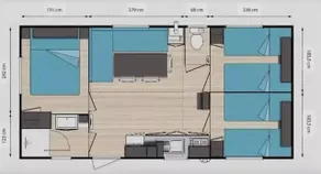 Camping Des Deux Séquoias - Mobil home for 1 to 8 people 8 people - Image 4