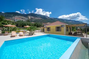 Family-oriented villa with private pool, garden & barbecue | Pool view - Image 4