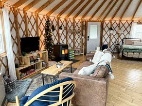 Incredible Spacious Yurt with Hot Tub and Fire Pit Surrounded by Nature for an Unforgettable Glamping Experience in Woodstock, Maine - Image 2