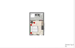 Komfortables Doppelzimmer im Neubau 108 - Image 2