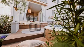 Fully equipped pleasant flat with terrace, garden & jacuzzi | Next to the beach - Image 4