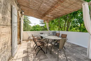 Holiday home with terrace, heated pool & sauna | Garden view - Image 2