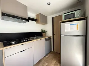 Flower Camping Les Rives de l'Aygues - Mobile-home Premium 29 m² 2 bedrooms Half-covered terrace air-conditioning Dishwasher 4 people - Image 5