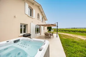 Holiday home with heated pool, garden & jacuzzi | Garden view | Perfect for remote work - Image 4