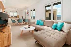Ferienhaus mit Grill, Terrasse und Pool | Meerblick - Image 5