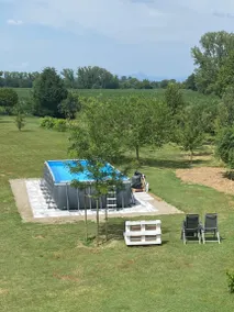 Camera privata con piscina privata, giardino e griglia | Vista panoramica - Image 3