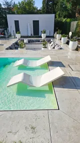 Appartement avec jardin, piscine privée et barbecue | Vue piscine - Image 5
