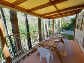 Mobile home with terrace & heated pool | Nature view - Image 4