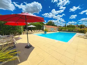 Gite with barbecue, private pool & terrace | Garden view - Image 3