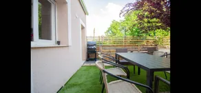 Holiday home with garden, private pool & barbeque | Garden view - Image 3