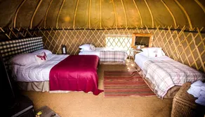Inviting Yurts with Twinkling String Lights in Slane, Ireland - Image 4