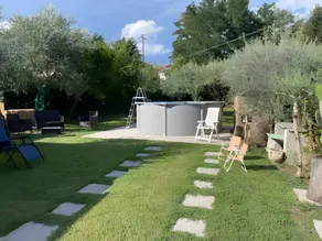 Ferienhaus mit Garten, Grill und privatem Pool | Bergblick - Image 2