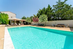 Holiday home with garden, terrace & pool | Garden view - Image 3