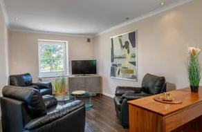 Appartement avec barbecue, jardin et terrasse | Vue jardin - Image 4