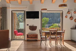 Suite 'Camera Contadino' with Cooktop, Hot Tub with Mont Blanc View - Image 4