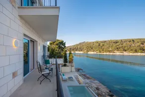 Ferienhaus mit Grill, privatem Pool und Whirlpool | Meerblick - Image 3