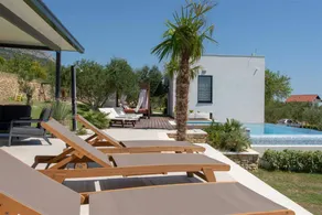 Villa with BBQ, garden & terrace | Pool view - Image 2
