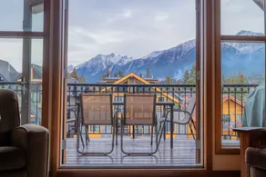 Mountain Views! Stunning Penthouse in Downtown Canmore Balcony + Fireplace - Image 5