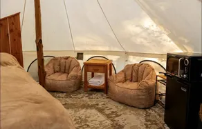 Cozy Bell Tent Retreat with Oak Bar Deck near Nature Trails, Honey Grove, TX - Image 2