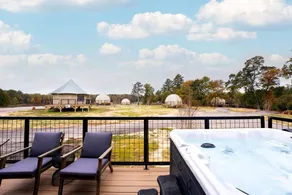 Cozy Modern Cabin with Deck and Hot Tub in Cedar Bluff, Alabama - Image 3