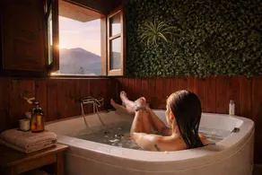 House with barbecue & hot tub | Mountain view | Perfect for remote work | Dogs allowed - Image 2