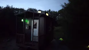 Whimsical Caboose Glamping Cabin with SpookyWoods Trail Near Penobscot River Lincoln, Maine - Image 5