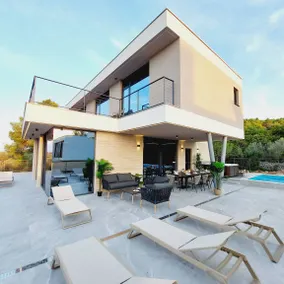 Family-friendly big villa with sauna, barbeque & terrace | Pool view - Image 3