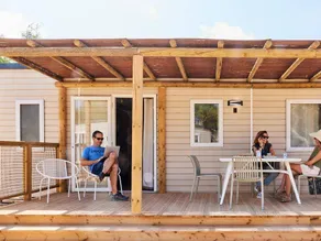 Magnifica casa mobile con piscina e terrazza | Vista sul giardino | Ammette animali domestici - Image 4