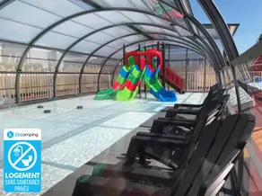 Familienorientiertes Zelt mit Terrasse und beheiztem Pool | Haustierfreundlich - Image 2