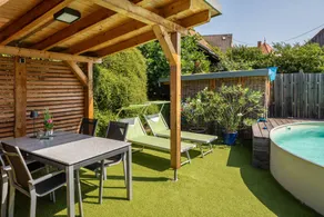 Family-friendly holiday home with terrace, garden & heated pool | Mountain view | Perfect for remote work - Image 4