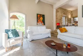 Holiday home with terrace, heated pool & sauna | Garden view - Image 4
