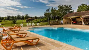 Holiday home with terrace, garden & heated pool | Garden view - Image 2