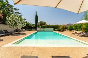 Holiday home with garden, terrace & pool | Garden view - Image 2
