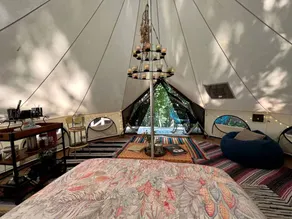 Beautiful Bell Tent Rental near Kansas City for Glamping in Missouri - Image 4