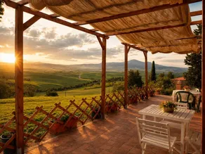 Farm with terrace, garden & fast internet | Garden view - Image 5