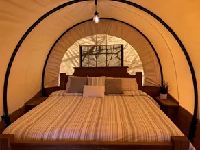 Charming Conestoga Wagon Rental for Unforgettable Glamping in Mineral Wells, Texas - Image 4