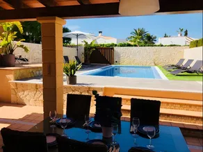 Holiday home with barbeque, terrace & heated pool | Garden view - Image 3