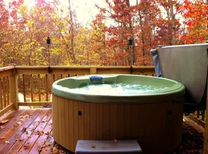 Two-Story Log Cabin Rental with a Hot Tub near Upper Meramec River, Missouri - Image 2