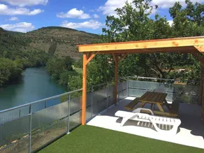 Family-oriented mobile home with terrace & heated pool | River view - Image 4