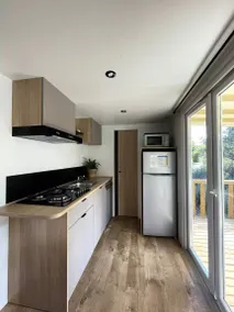 Flower Camping Les Rives de l'Aygues - Mobile-home Premium 29 m² 2 bedrooms Half-covered terrace air-conditioning Dishwasher 4 people - Image 4