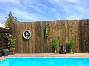 Beautiful villa with garden, private pool & barbeque | Pool view - Image 2